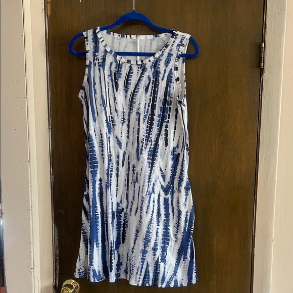 Source Unknown Blue and White Striped Dress - Picture 1 of 7